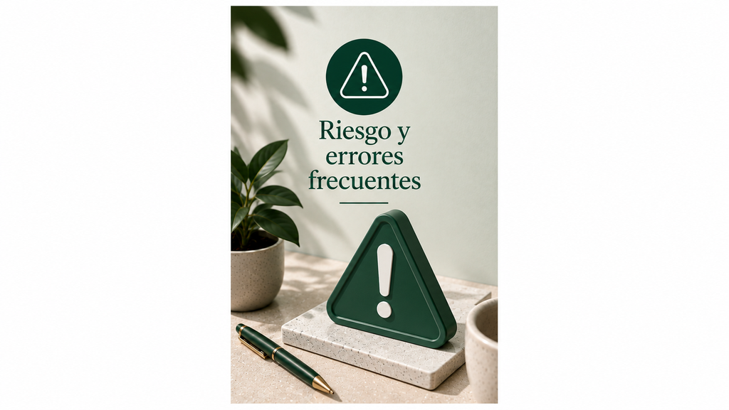 Riesgos y errores frecuentes